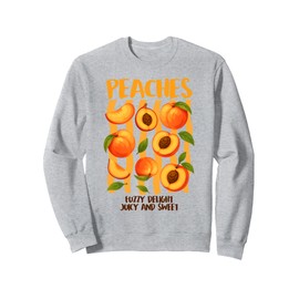 Peach Farm A Fresh Peaches Farmers Market Tropical Summer Sweatshirt