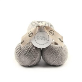 About Strings 100% Extra Fine Merino Wool DK Yarn 50g 109 yards per ball, 3-Pack (Thunder)