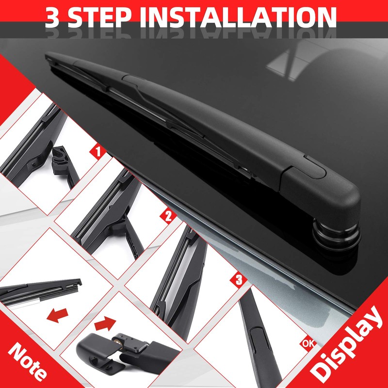Replacement for Hyundai Tucson 2010-2015, Rear Windshield Wiper Arm Blade