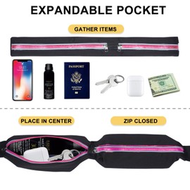 Running Belt for Men & Women - Secure Jogging Pouch for Phone, Keys & Essentials, For All Cell Phones