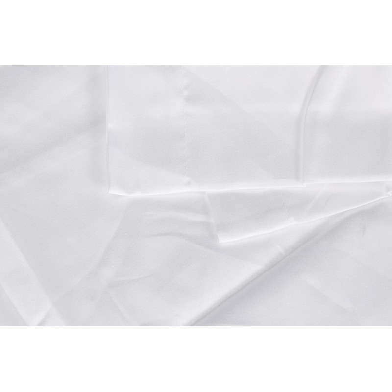 Essix D 68-10001-452001 SXU-Bolster Pillow Case-Plain Cotton Sateen, White, 17