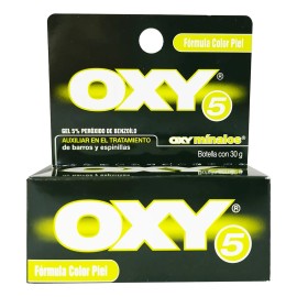 Oxy 5 Para Barros Y Espinillas Color Piel 30g Piel Grasa