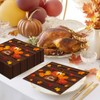 Lecheme Thanksgiving Napkins 50-Count Turkey Maple Leaves Give Thanks Cocktail