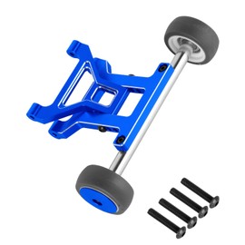 hopsupRC RC Wheelie Bar Upgrades Part for 1/8 Typhon 3S BLX,1/10 Kraton Granite Gorgon Vorteks 3S BLX Mega 550, Aluminium Stand Up Hops Up,Navy Blue