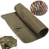 Hilitand Oil Brush Case Larger 30 Holes Roll Up Canvas