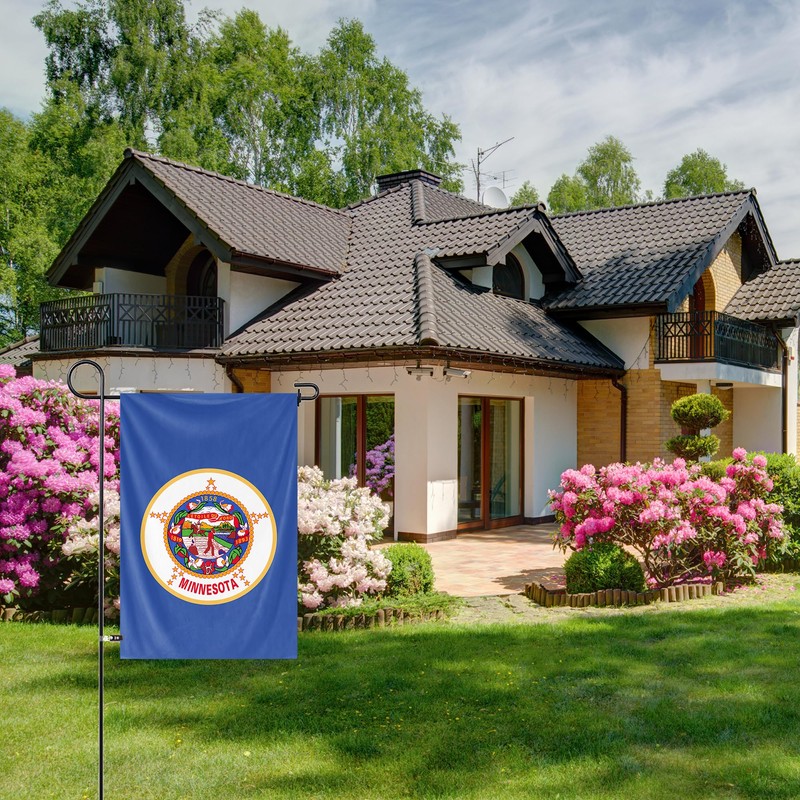 Minnesota State Garden Yard Flag 12x18Inch American Territories MN Yard