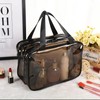 Clear Double-layer Travel Makeup Bag, Large Capacity Portable Cosmetic Toiletry