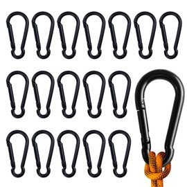 20 Pcs Small Carabiner Clips - M4 Mini Locking Snap Hooks, Durable Aluminum Alloy Caribeana Clips for Camping, Hiking, Fishing, Traveling, Secure Keychain & Backpack Attachment