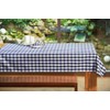 texpot Tablecloth 130 x 220 cm Blue/White Checked Cotton 2