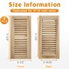 Landical 8 Pcs Red Oak Wood Floor Register Vent 4