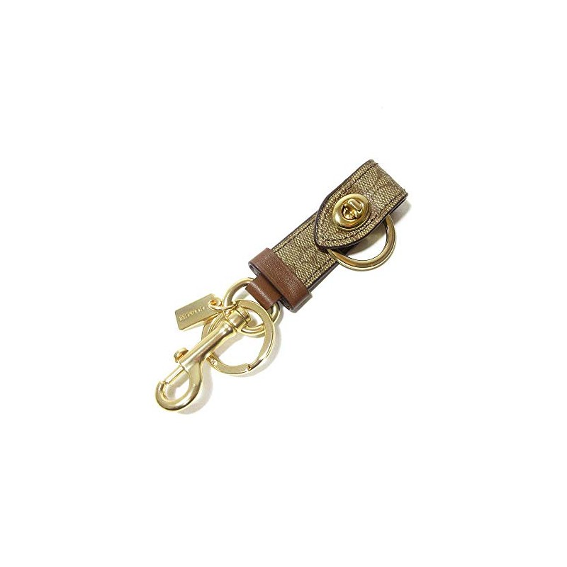 COACH COA 19S PVC Signature Turn Lock Key Ring F49314/GDKHA/92