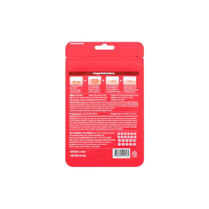 Catch Me Patch, Parches Antiacné Rescate Invisible, 22 Piezas