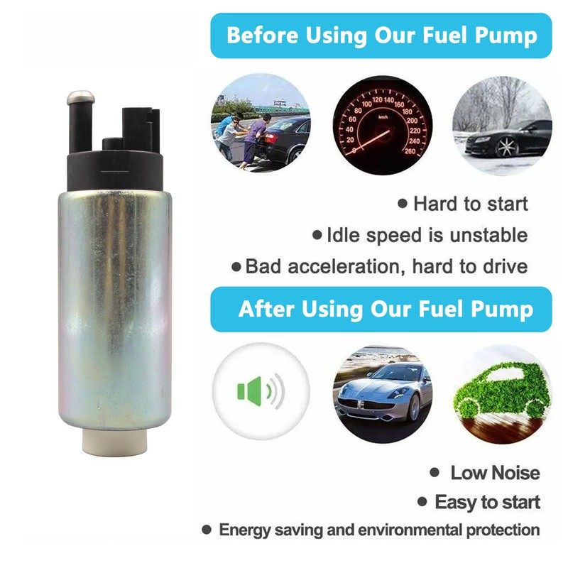 Yezoauto Fuel Pump with Installation Accessories Replace Walbro 255LPH GSS340