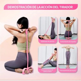 Bandas Elásticas, Bandas De Resistencia Para Yogapilates, Gimnasio, Entrenamientos+5 bandas elásticas 1 banda para el sudor