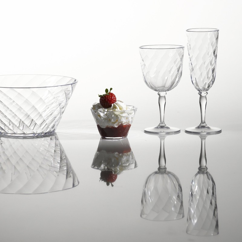 Omada Design 4 Glasses for Champagne, 6,89 fl oz Flute
