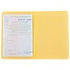 orgaexpert Car Licence Protective Case Yellow 2 Compartments 120 x
