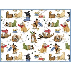 Kay Dee Designs PLAYFUL PUPPIES Microfiber Countertop Dish Drying Mat, Machine Washable, Kay Dee