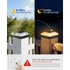ROMANJOY 4x4 Post Solar Lights, 3 Colors Fence Light Solar