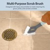 Casabella Smart Scrub Heavy Duty Tile and Grout Cleaning Brush,