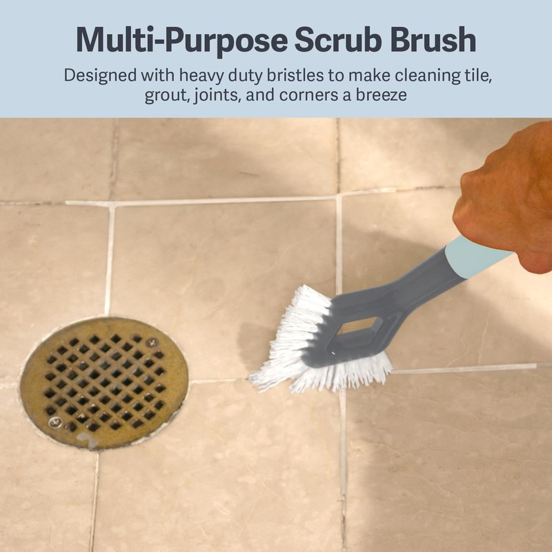 Casabella Smart Scrub Heavy Duty Tile and Grout Cleaning Brush,
