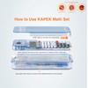 KAPEK Scientific Calculator + Math Set for Schools | 2-Line