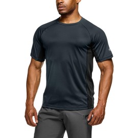 [テスラ] メンズ 水着 半袖 ラッシュガード スイムシャツ [UVカット UPF50+・吸汗速乾] スイムウェア スイミング SWIM TM-MSS41-JPCHK_L