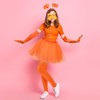 Honic 6 Pcs Orange Cartoon Character Costume Yellow Fake Mustache