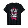 Electric Bike Cycling Biker Crazy E-Bike Lady T-Shirt