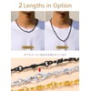 FindChic Men's Necklace Chain, Barbed Wire, Surgical Stainless Steel, Width
