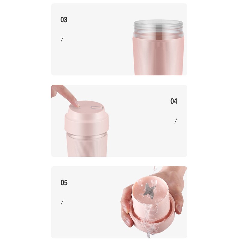 Electric Juicer Cup 300ML 1200mAh Battery USB Charging Handheld Electric