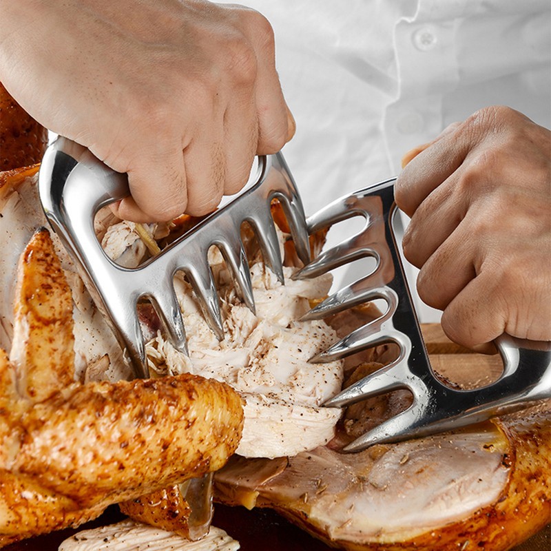 Stainless Steel Meat Divider Bear Claw Shaped Turkey Cutter Splitter