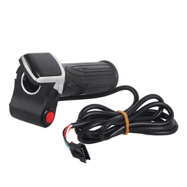 Electric Bike Throttle Grip, LCD Electric Quantity Display with Switch 36V E Bike Speed Governing 6 Cores Twist Handlebar for Electric Bicycles and Electric Scooters