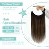 YoungSee Wire Hair Extensions for Women 12 Inch Invisible Wire