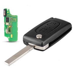 2-button car key fob remote control for Citroen C4 C5 C6 C8 Xsara Picasso for Peugeot 207 208 307 308 407 408 607 Ask 433MHz ID46 HU83 CE0536 Ask PCF7961