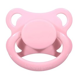 Landofgenie - Chupetes grandes para adultos, tamaño grande, con forma de luna, color rosa