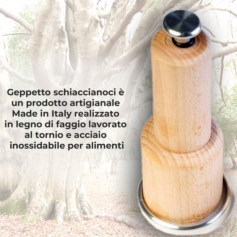Mastertec Nutcracker and Almond Geppetto ; Almond Crusher in Wood