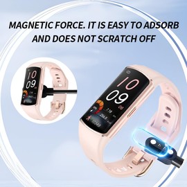 BOVUGAC for Bestinn 1.58 inch Smart Watch Fitness Tracker Charger, Magnetic Replacement USB Charging Cable Compatible with Bestinn Smart Watch Accessories(Black)