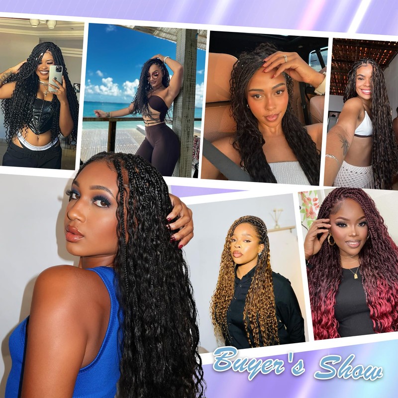 hipink 14 Inch Boho Hair for Braiding Deep Wave Bulk