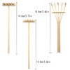 Caishun 3PCS Mini Zen Garden Rake Bamboo Sand Rake Tools