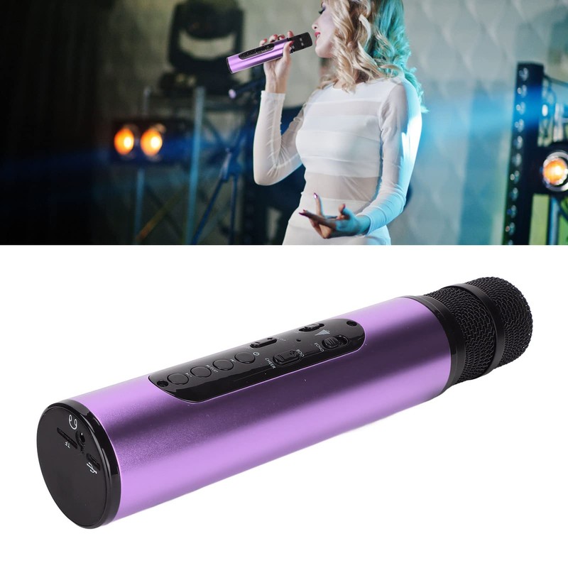 Septpenta Wireless Bluetooth Karaoke Mic, Stereo Surround Four Sound Effects