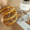 RINTOLER 12mm Gold Bangles for Women - 18K Gold Plated