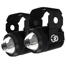 VEROCITY Motorcycle Fog Lamp, Yellow and White Switchable, Work Light, LED SAMLIGHT 40W, Headlight, Floodlight, 12V-24V, Waterproof, Forklift Rack, Heavy Machinery, Garage Light, Deck Light, Fish