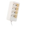 Power Strip 4 Sockets 6A 2P White