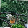 Abaodam Stainless Steel Hanging Flower Pot Rack Durable Planter Holder