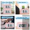 JOPHEK LCD Digital Alarm Clock, Travel Alarm Clock with Temperature