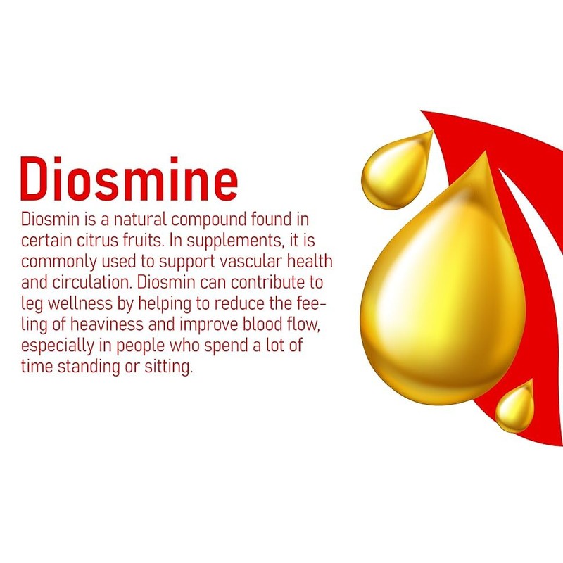 ECO-VITS DIOSMIN & Hesperidin (1000MG) 30 Tablets, Circulation & Vein