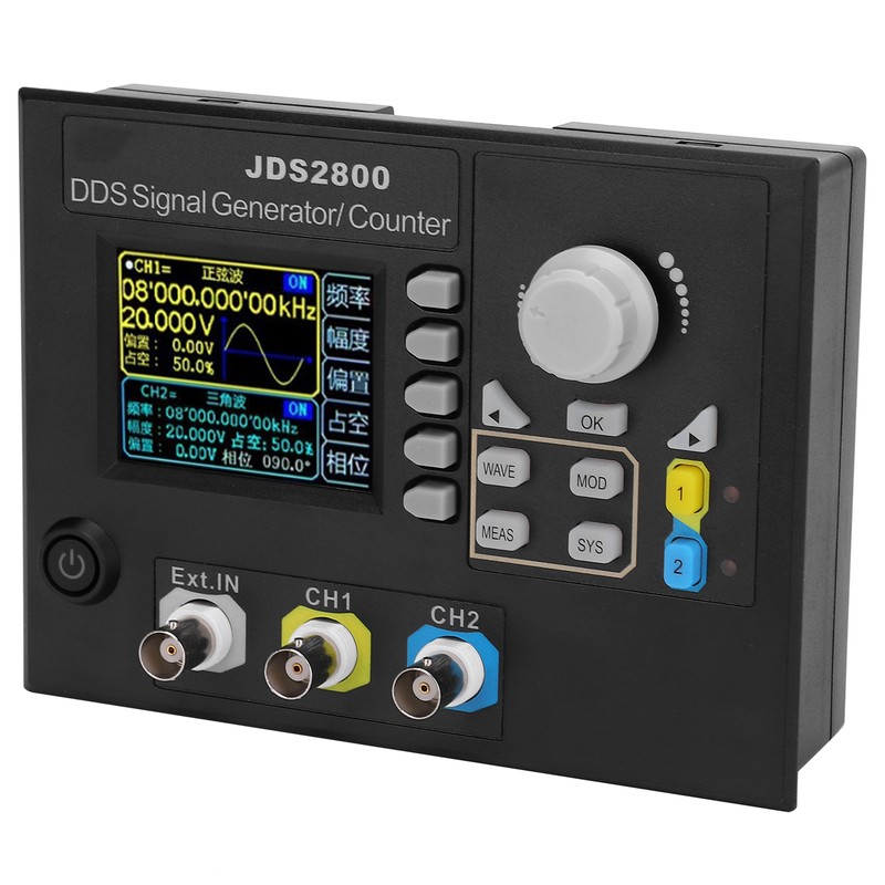 JDS2800-15MHz Function Signal Generator 2.4in LCD DDS Dual Channel Signal