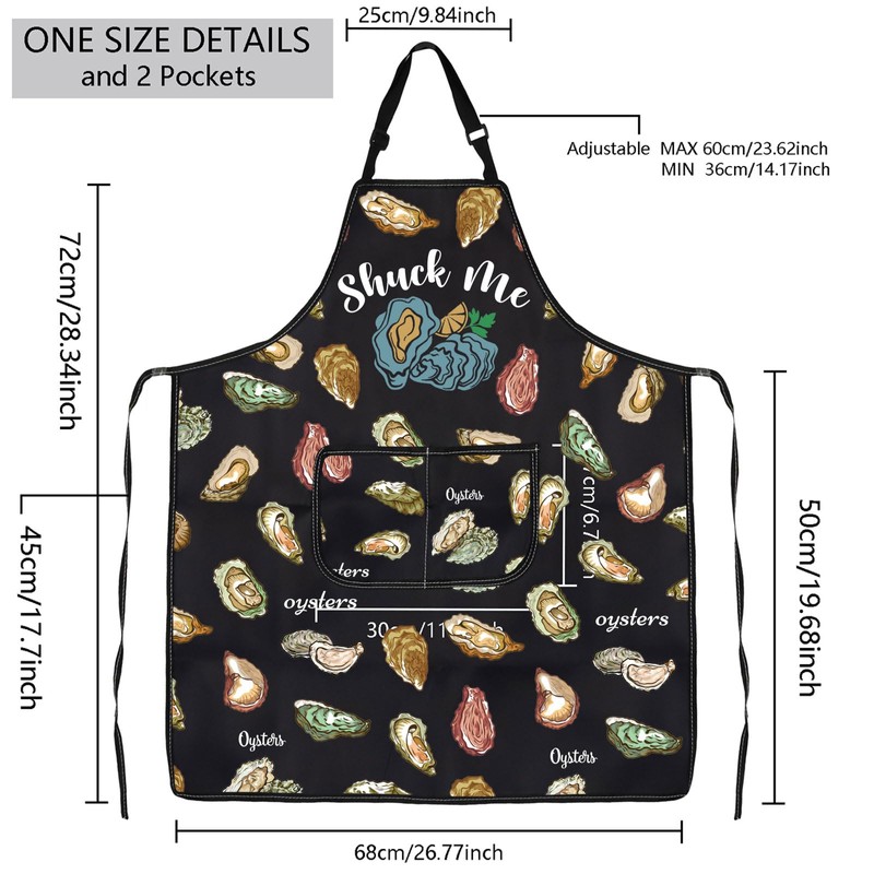 BNQL Oyster Shucking Schürze Shuck Me Oyster Schürze Oyster Lover