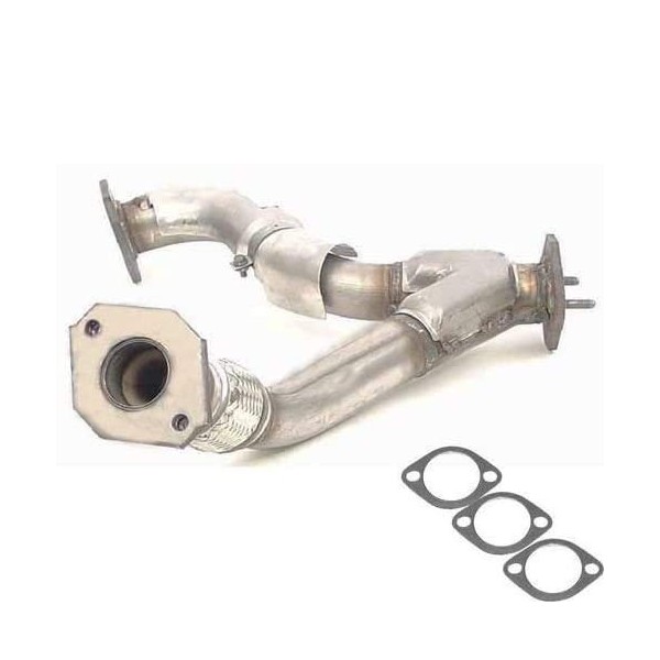 Exhaust Y Pipe with Flex Fits 2001-2002 Isuzu Rodeo Sport