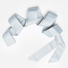 Maya Deluxe Women's Ladies Satin Sash Waist Tie Ribbon Bow Accessory for Bridesmaids Bridal Wedding Prom Evening Occasion Belt, Ice Blue